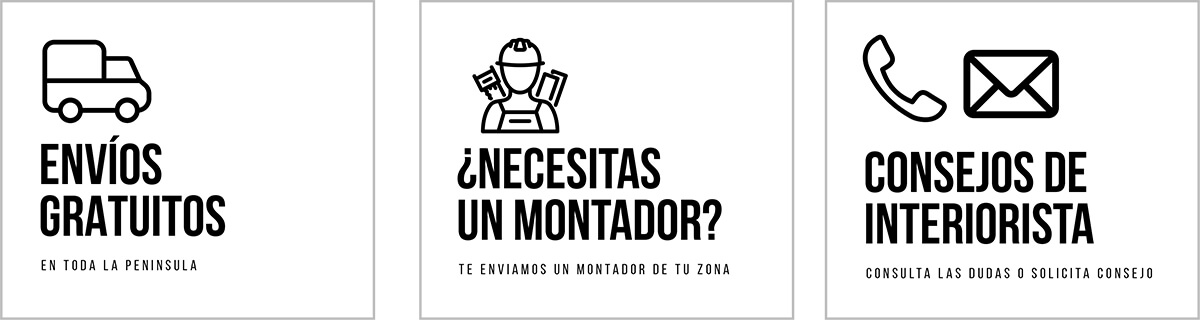 Envíos gratuitos - ¿Necesitas un montador? - Consejos de interiorista